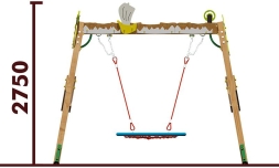 Качели-гнездо Кораблик 04805 для детской площадки, фото 3