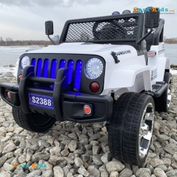 Электромобиль Jeep S2388 4WD белый, фото 3