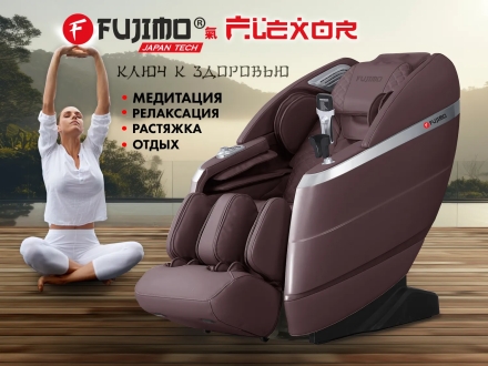 Массажное кресло FUJIMO 氣 FLEXOR F500 Brown, фото 2