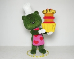 Топиари кондитер Мишутка - газон Deluxe + Eco, фото 1