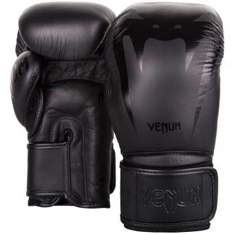 Перчатки боксерские Venum Giant 3.0 Black/Black Nappa Leather, фото 1