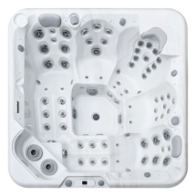 Гидромассажный бассейн IQUE Dreamline-II 2200-II-DD-BPM (WiFi+MICROSILK) (220х220х96 см), Brushedwalnut