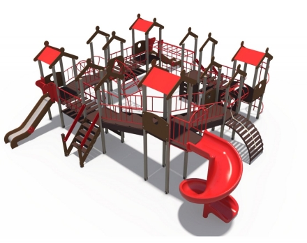 Детский игровой комплекс Городские кварталы Н-1200, Н-2000 ДИО 05054, фото 4