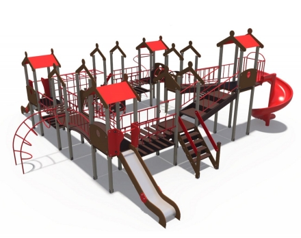 Детский игровой комплекс Городские кварталы Н-1200, Н-2000 ДИО 05054, фото 3