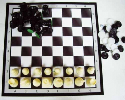 Набор 3 в1 (шашки,шахматы,нарды) 37см 101, фото 1