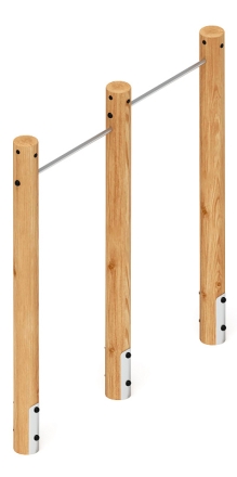 Турник взрослый двойной (лиственница) СО 2.20.09-Л.И1, фото 3