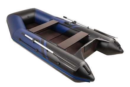 Броня-280 СК слань+киль синий-черный (лодка ПВХ под мотор с усилением), фото 2