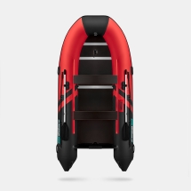 GLADIATOR B 370 LIGHT B Красно-черный моторная лодка ПВХ Фанерный пайол
