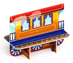 Вагончик - Скамейка детская - МФ 41.03.07, фото 1