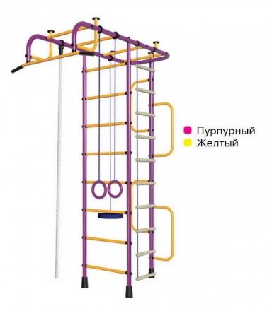 Детский спортивный комплекс Пионер 3М пурпурно/жёлтый, фото 1