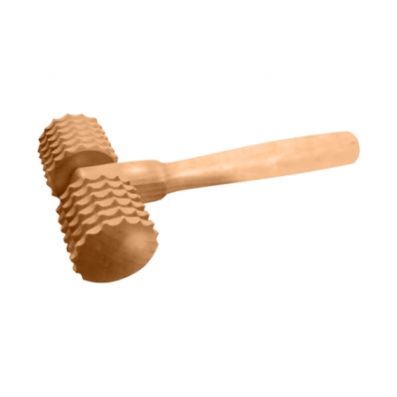 Массажер универсальный Каток с ручкой, с шипами, фото 1