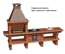 Печь Аристократ 716 S Прямоугольный кирпич коричневый, фото 9