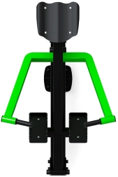 Гребля (зеленый) - Уличный тренажер - СТ 008-12.П, фото 4 Гребля (зеленый) - Уличный тренажер - СТ 008-12.П, фото 4