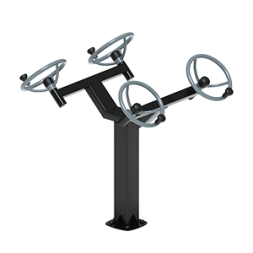 Рули (положение сидя) серый - Уличный тренажер - СТ 102-13, фото 5