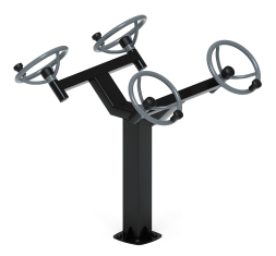 Рули (положение сидя) серый - Уличный тренажер - СТ 102-13, фото 2