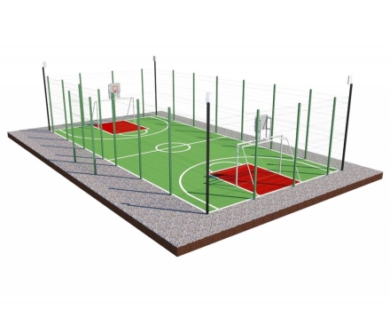 Универсальная спортивная площадка TORUDA 7 (18х9), фото 1