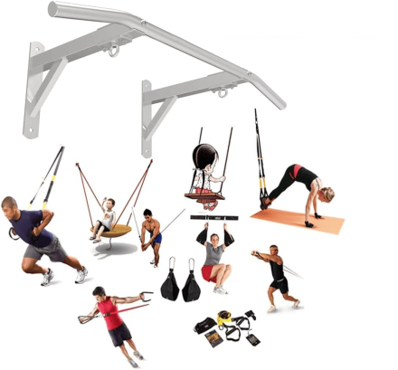 Турник настенный прямой нерж.сталь, фото 5