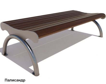 Банкетка парковая Берлин, Сосна 1,2 м, фото 3