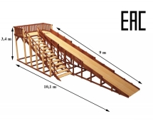 Зимняя деревянная игровая горка TORUDA Север - 8 (скат 9 м) Зимняя деревянная игровая горка TORUDA Север - 8 (скат 9 м)