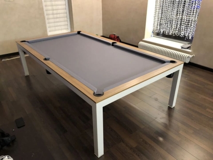 БИЛЬЯРДНЫЙ СТОЛ 8 ФУТОВ "МОНОМАХ" ХАЙ-ТЕК STYLE (пул), фото 4