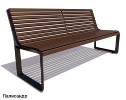 Скамейка чугунная Милан, Сосна 1,5 м, фото 2 Скамейка чугунная Милан, Сосна 1,5 м, фото 2