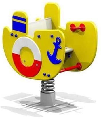 Качалка на пружине Пароходик CКИ 025 для детской площадки, фото 1