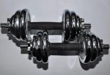 Гантель сборная хромировання. Вес одной гантели 8 кг. Продаётся парой Гантель сборная хромировання. Вес одной гантели 8 кг. Продаётся парой