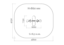 Качели-балансир на пружине Подсолнух 04508 для детской площадки, фото 3 Качели-балансир на пружине Подсолнух 04508 для детской площадки, фото 3