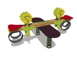 Качели-балансир на пружине Подсолнух 04508 для детской площадки, фото 1 Качели-балансир на пружине Подсолнух 04508 для детской площадки, фото 1