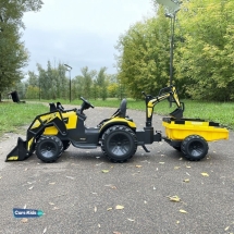 Электромобиль экскаватор-погрузчик A777MP желтый Электромобиль экскаватор-погрузчик A777MP желтый