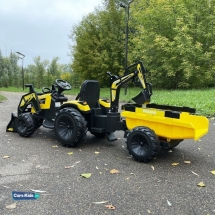 Электромобиль экскаватор-погрузчик A777MP желтый Электромобиль экскаватор-погрузчик A777MP желтый