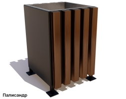 Урна уличная Компаньон (Палисандр / Дуб), фото 2