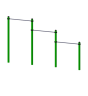 Изображение товара Перекладина атлетическая трехуровневая (стационарная с хомутами) W-2.6.3. 