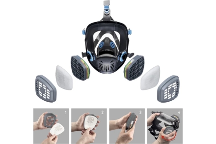 Противогаз фильтрующий UNIX 5100 марки А1В1Е1К1 с Р1 102-026-0050, фото 8