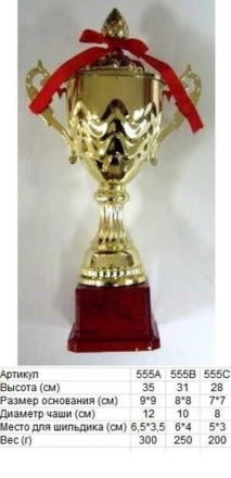 Кубок 555 B h-31см (с крышкой), фото 1