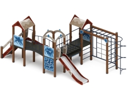 Детская игровая площадка Городок (Алтай) горка Н 1200 ДИК 2.01.3.02-04, фото 2