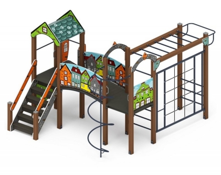 Детская игровая площадка Рада Город ДИК 2.01.2.03-01 H=1200, фото 2