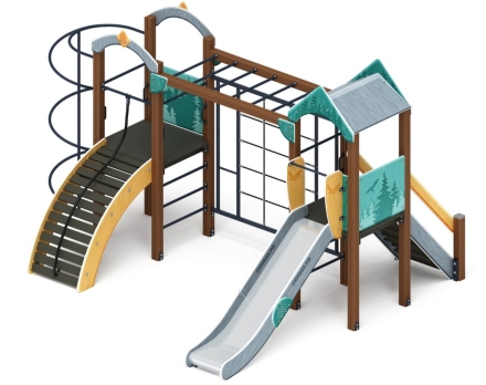 Детская игровая площадка Рада (Тайга) горка Н 1200 ДИК 2.01.2.07-03, фото 2