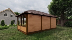 Застекленная беседка ЗАРЯ, фото 8