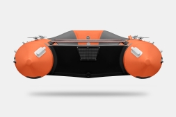 GLADIATOR B 370 LIGHT B Оранжево-темносерый моторная лодка ПВХ Фанерный пайол, фото 5