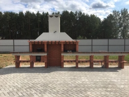 Печь Аристократ 832 Прямоугольный кирпич желтый, фото 6