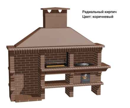 Печь Аристократ 832 Прямоугольный кирпич желтый, фото 13