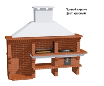 Печь Аристократ 832 Прямоугольный кирпич желтый