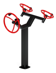 Рули (положение стоя) красный - Уличный тренажер - СТ 103-11, фото 3