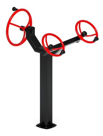 Рули (положение стоя) красный - Уличный тренажер - СТ 103-11, фото 1