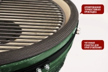 Керамический гриль-барбекю 24 дюйма CFG CHEF Красный Керамический гриль-барбекю 24 дюйма CFG CHEF Красный