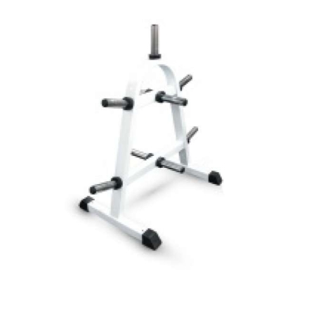 Стойка для хранения дисков Barbell MB 1.11 диаметров 50 мм. - А-образная (на 9 позиций) белый, фото 1