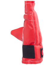 Перчатки снарядные, шингарды, кожзам, красно-сине-черный