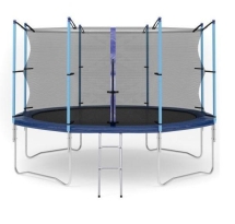 Батут с защитной сеткой (лестница в комплекте) Diamond Fitness Internal 12ft (366 см)