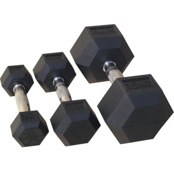 Комплект гантелей гексагональных,обрезиненных 42,5кг - 50кг (72014/42,5-50) , фото 1